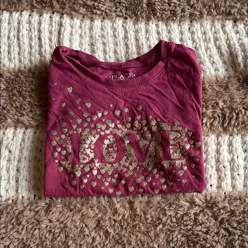 The Children's Place Love Graphic Tee - Pink